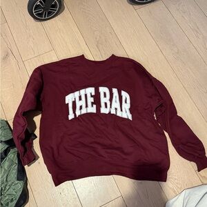 The Bar Maroon Sweatshirt
